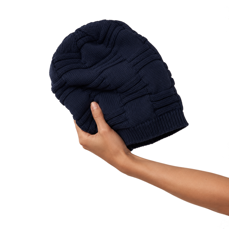 The Hug Beanie in Navy